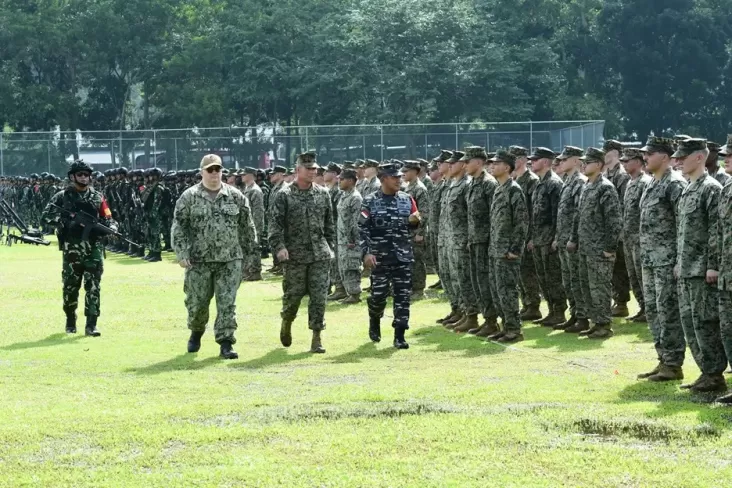 Ribuan Prajurit TNI AL Bersama US NAVY, juga USMC Gelar Latma CARAT 2024 ke pada Lampung