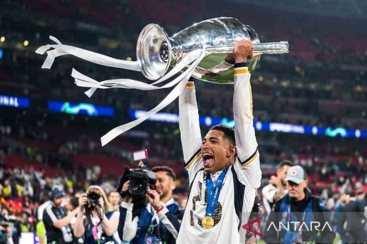 Real Madrid juara Kompetisi Champions 2023/24 usai kalahkan Dortmund 2-0